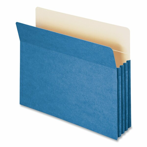 Smead Pocket File, 3-1/2" Expansion, Blue 73225